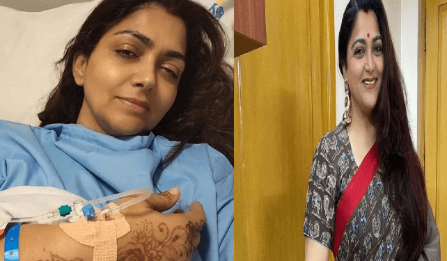 ದಿಢೀರ್ ಸಣ್ಣಗಾಗಿದ್ದ ಖುಷ್ಬೂ ದಿಢೀರ್ ಆಸ್ಪತ್ರೆಗೆ