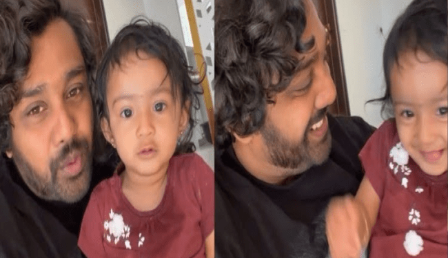 ಮಗಳು ರುದ್ರಾಕ್ಷಿ ಜೊತೆ ಧ್ರುವ ಸರ್ಜಾ ರೀಲ್ಸ್‌ : ಪ್ರೇರಣಾನ ಮರೀಬೇಡಿ ಅಂದ್ರು ಫ್ಯಾನ್ಸ್