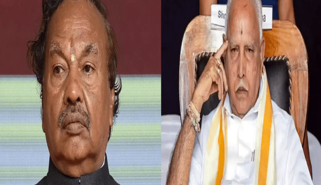 ಬಿಜೆಪಿ ಭಿನ್ನಮತ ಕೂಲ್‌ ಮಾಡಿದ ಯಡಿಯೂರಪ್ಪ : ಈಶ್ವರಪ್ಪಗೆ ಕ್ಯಾರೇ ಅಂತಿಲ್ಲ..!