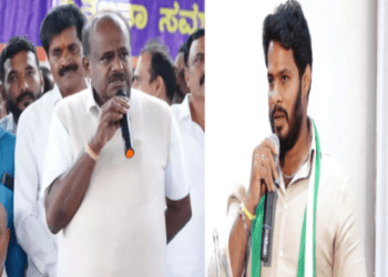 ನಮ್ಮದು ರಣಧೀರರ ಕುಟುಂಬ. ಹೆದರಲ್ಲ. ಇಲ್ಲೇ ಗೆಲ್ಲುತ್ತೇನೆ : ಚನ್ನಪಟ್ಟಣದಲ್ಲಿ ನಿಖಿಲ್‌ ಕುಮಾರಸ್ವಾಮಿ ಪ್ರತಿಜ್ಞೆ