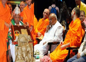 ಗೌರವವನ್ನು ಪತ್ನಿ ಚೆನ್ನಮ್ಮಗೆ ಅರ್ಪಿಸಿದ ದೇವೇಗೌಡ..!